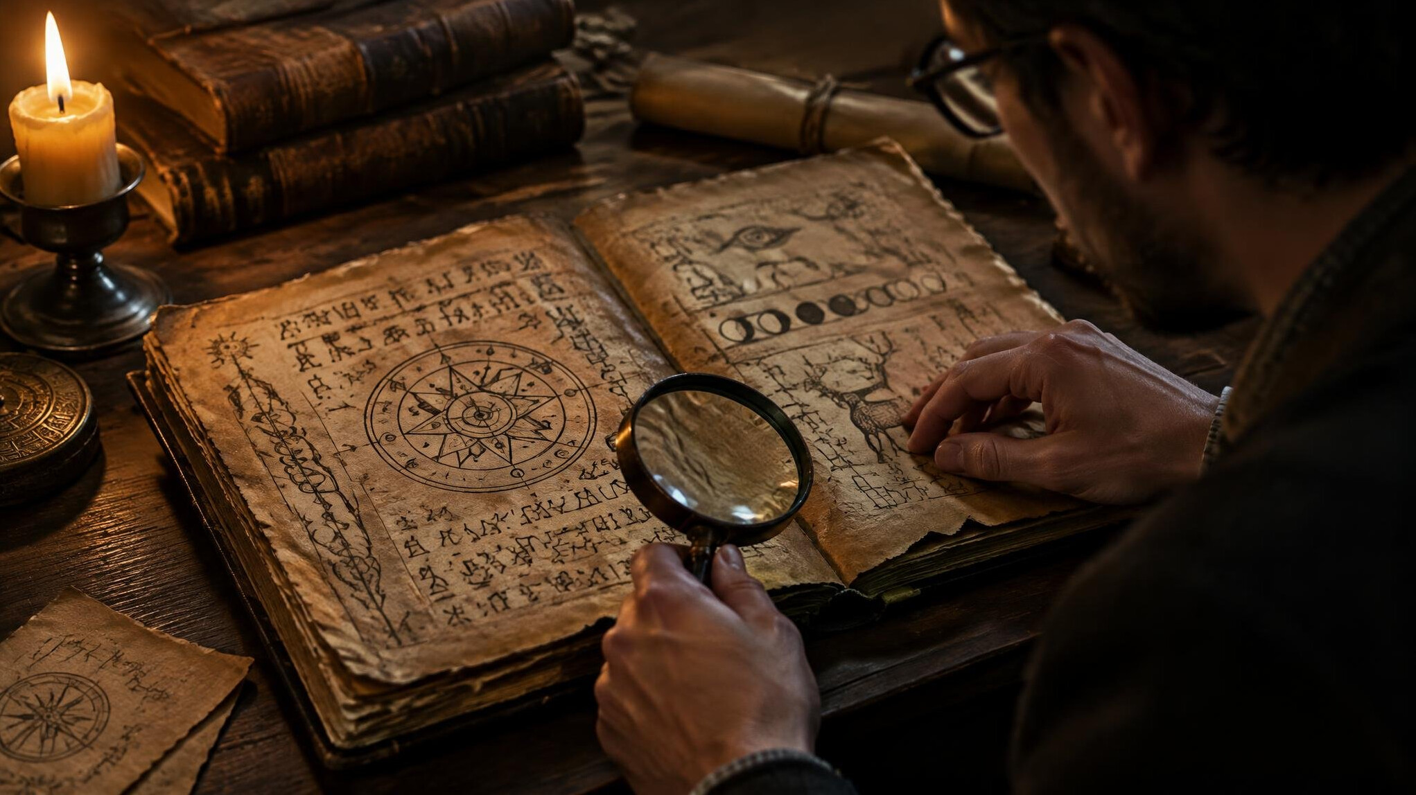 ancient manuscript pages