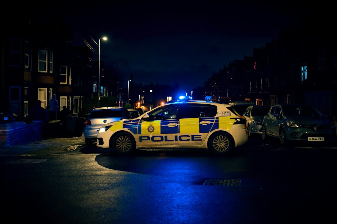 detective investigating crime scene
